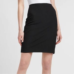 ‘High Waisted Super soft Twill Pencil Skirt in Pitch Black Size 4